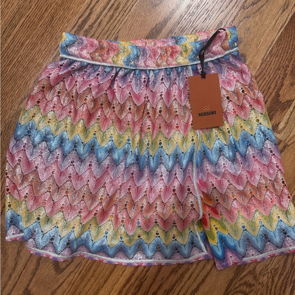 Missoni Vibrant Zigzag Skater Skirt